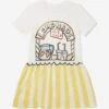 Baby Girls Lemonade Stall Jersey Dress In Ivory -Monna Clothing Shop STES4064 IVORY 1