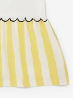 Baby Girls Lemonade Stall Jersey Dress In Ivory -Monna Clothing Shop STES4064 IVORY 4