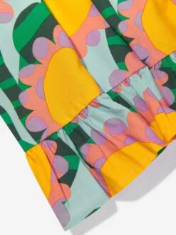 Girls Sleeveless Flower Dress In Blue -Monna Clothing Shop STES4073 CELESTE MULTICOLOR 4