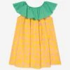 Girls Pineapple Dress In Yellow