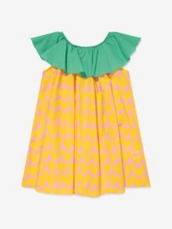 Girls Pineapple Dress In Yellow
