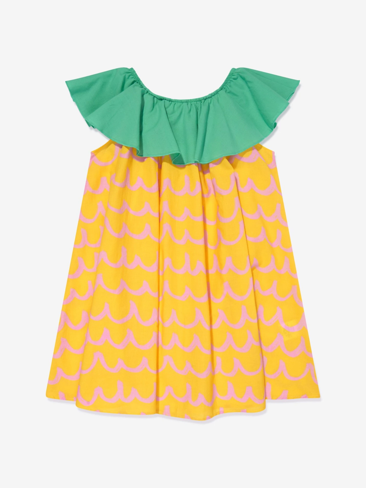Girls Pineapple Dress In Yellow 3 Girls Pineapple Dress In Yellow