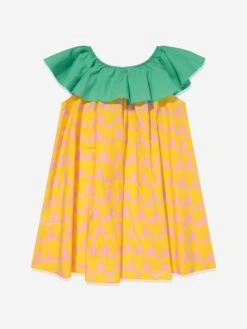 Girls Pineapple Dress In Yellow 9 Girls Pineapple Dress In Yellow -Monna Clothing Shop STES4077 GIALLO VIOLA 2