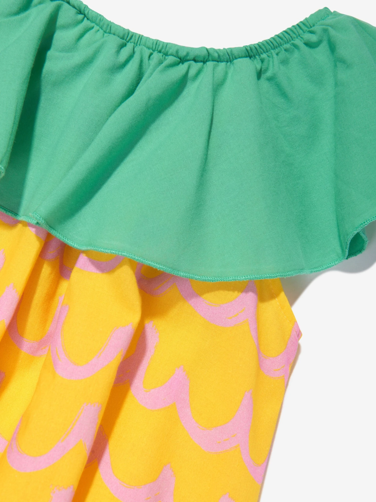 Girls Pineapple Dress In Yellow 6 Girls Pineapple Dress In Yellow - Image 4