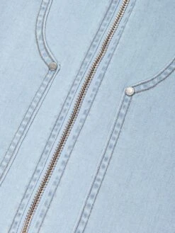 Girls Denim Pinafore Dress In Blue -Monna Clothing Shop STES4079 BLUE 3