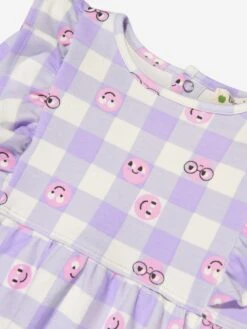Girls Tiddlywink Dress In Purple -Monna Clothing Shop TBMA3007 LILAC TIDDLYWINK 3