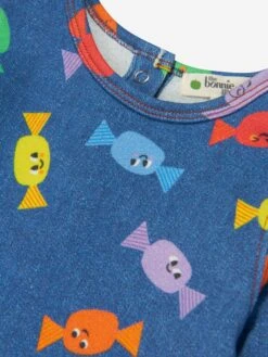 Girls Sweetie Denin Dress In Blue -Monna Clothing Shop TBMA3033 DENIM SWEETIE 3