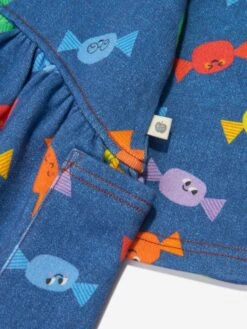 Girls Sweetie Denin Dress In Blue -Monna Clothing Shop TBMA3033 DENIM SWEETIE 4