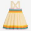 Girls Bay Rainbow Striped Sun Dress In Multicolour -Monna Clothing Shop TBMS4004 RAINBOW PINK 1