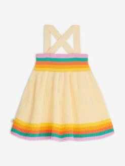 Girls Bay Rainbow Striped Sun Dress In Multicolour 8 Girls Bay Rainbow Striped Sun Dress In Multicolour -Monna Clothing Shop TBMS4004 RAINBOW PINK 2