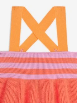 Girls Bay Knitted Sun Dress In Red -Monna Clothing Shop TBMS4005 RED 3