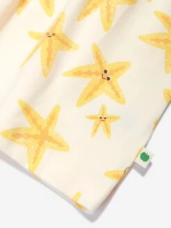Girls Cari Starfish Pocket Dress In Ivory -Monna Clothing Shop TBMS4009 STARFISH 4