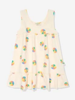 Girls Parasol Sun Dress In Ivory