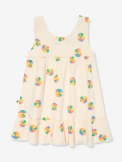 Girls Parasol Sun Dress In Ivory -Monna Clothing Shop TBMS4021 PARASOL 2