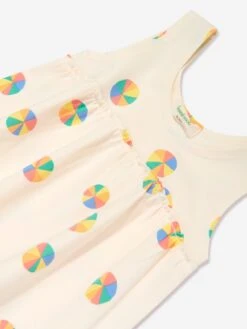 Girls Parasol Sun Dress In Ivory -Monna Clothing Shop TBMS4021 PARASOL 3