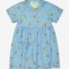 Girls Mermaid Beach Denim Pocket Dress In Blue -Monna Clothing Shop TBMS4039 BEACH DENIM 1