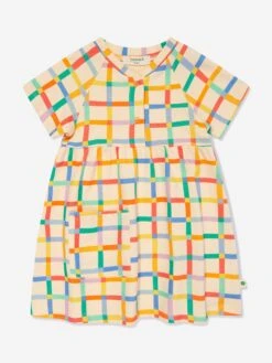 Girls Mermaid Rainbow Pocket Dress In Multicolour