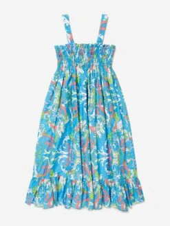 Versace Girls Cotton Poplin Baroccofest Print Dress 7 Versace Girls Cotton Poplin Baroccofest Print Dress -Monna Clothing Shop VERS2063 5V140 2