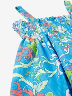 Versace Girls Cotton Poplin Baroccofest Print Dress 9 Versace Girls Cotton Poplin Baroccofest Print Dress -Monna Clothing Shop VERS2063 5V140 4