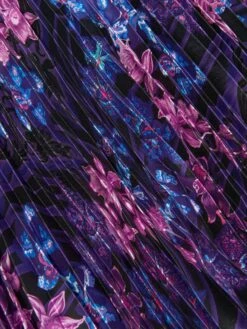 Versace Girls Flower Pleated Dress In Black 9 Versace Girls Flower Pleated Dress In Black -Monna Clothing Shop VERS3273 5BA60 4