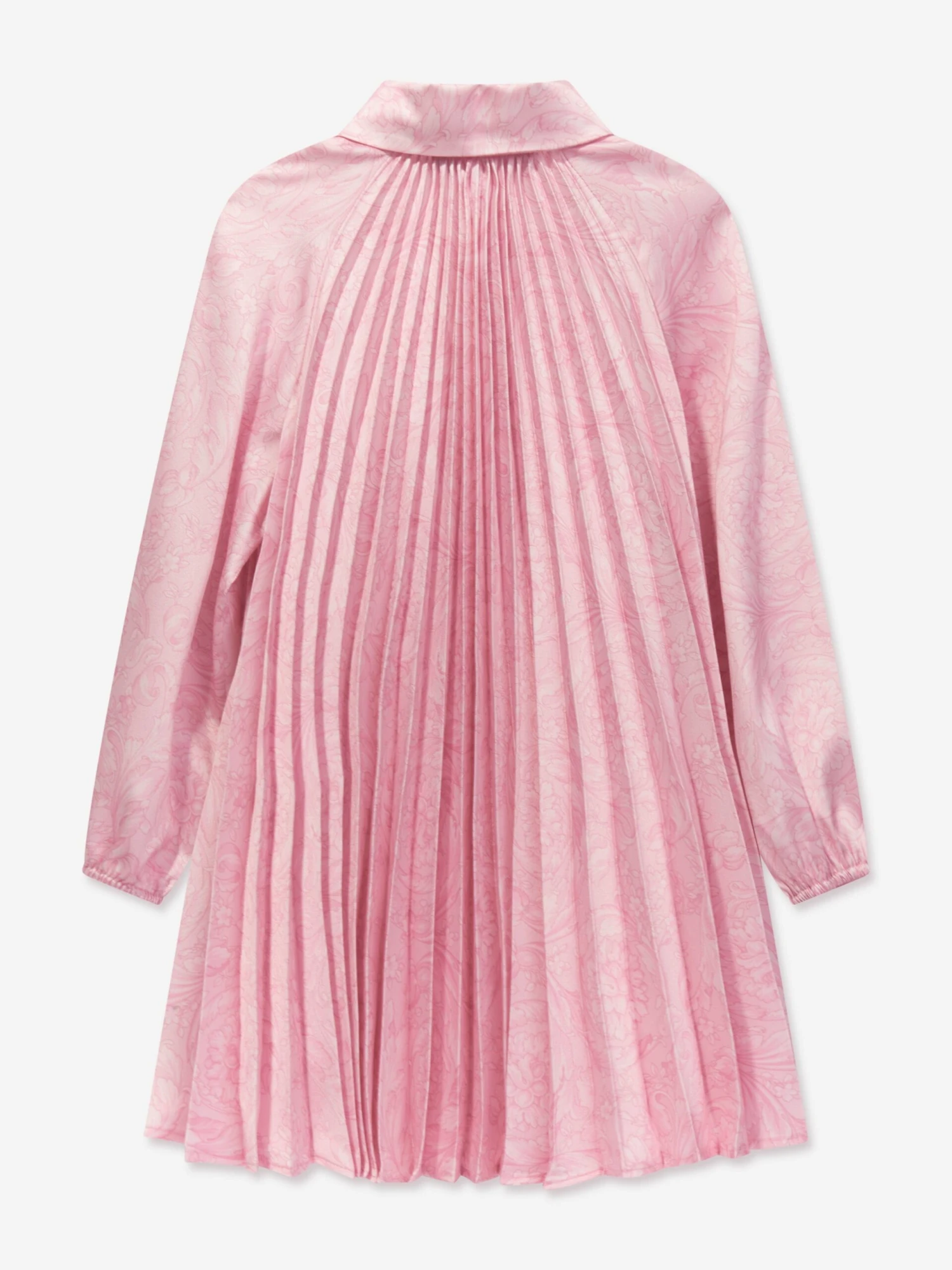 Versace Girls Barocco Shirt Dress In Pink 4 Versace Girls Barocco Shirt Dress In Pink - Image 2