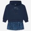 Versace Girls Medusa Sweater Dress In Navy -Monna Clothing Shop VERS4079 NAVY NAVY 1