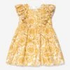 Versace Baby Girls Barocco Print Dress In Gold