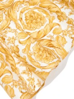 Versace Baby Girls Barocco Print Dress In Gold 9 Versace Baby Girls Barocco Print Dress In Gold -Monna Clothing Shop VERS4159 WHITE GOLD 4