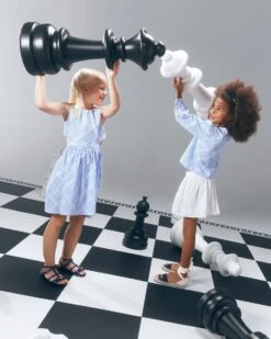 Versace Girls Rope Logo Print Dress In Blue -Monna Clothing Shop VERSACE CHILDREN RESORT24 NOLOGO 1080x1350 2