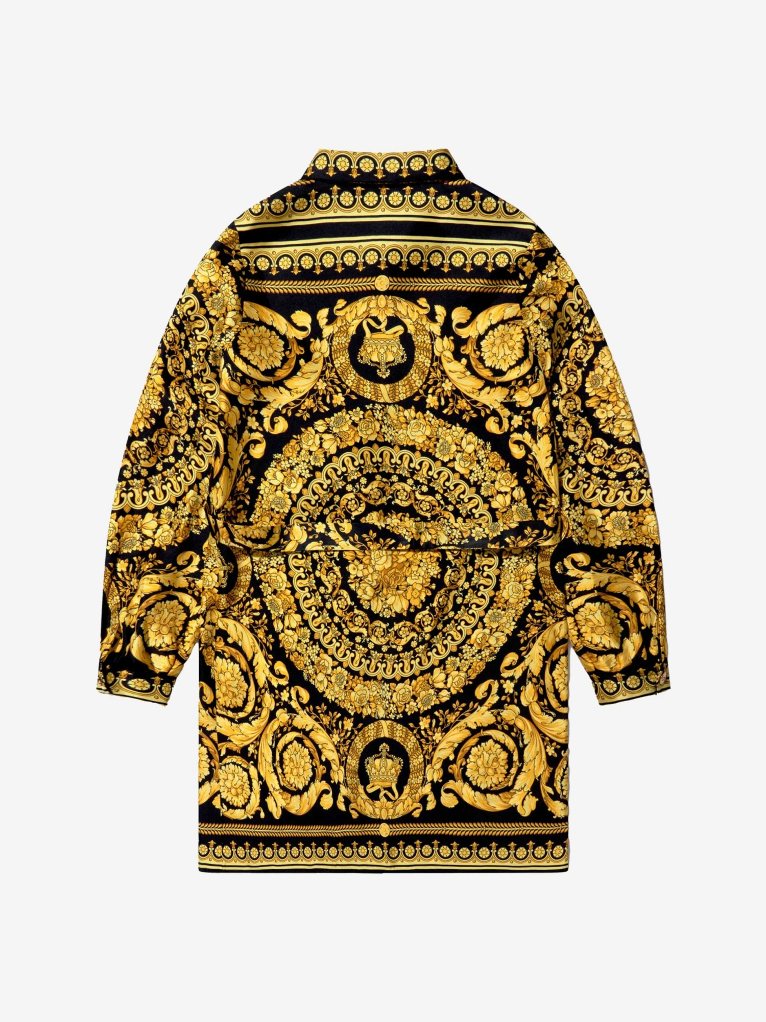 Versace Girls Baroque Print Shirt Dress 4 Versace Girls Baroque Print Shirt Dress - Image 2