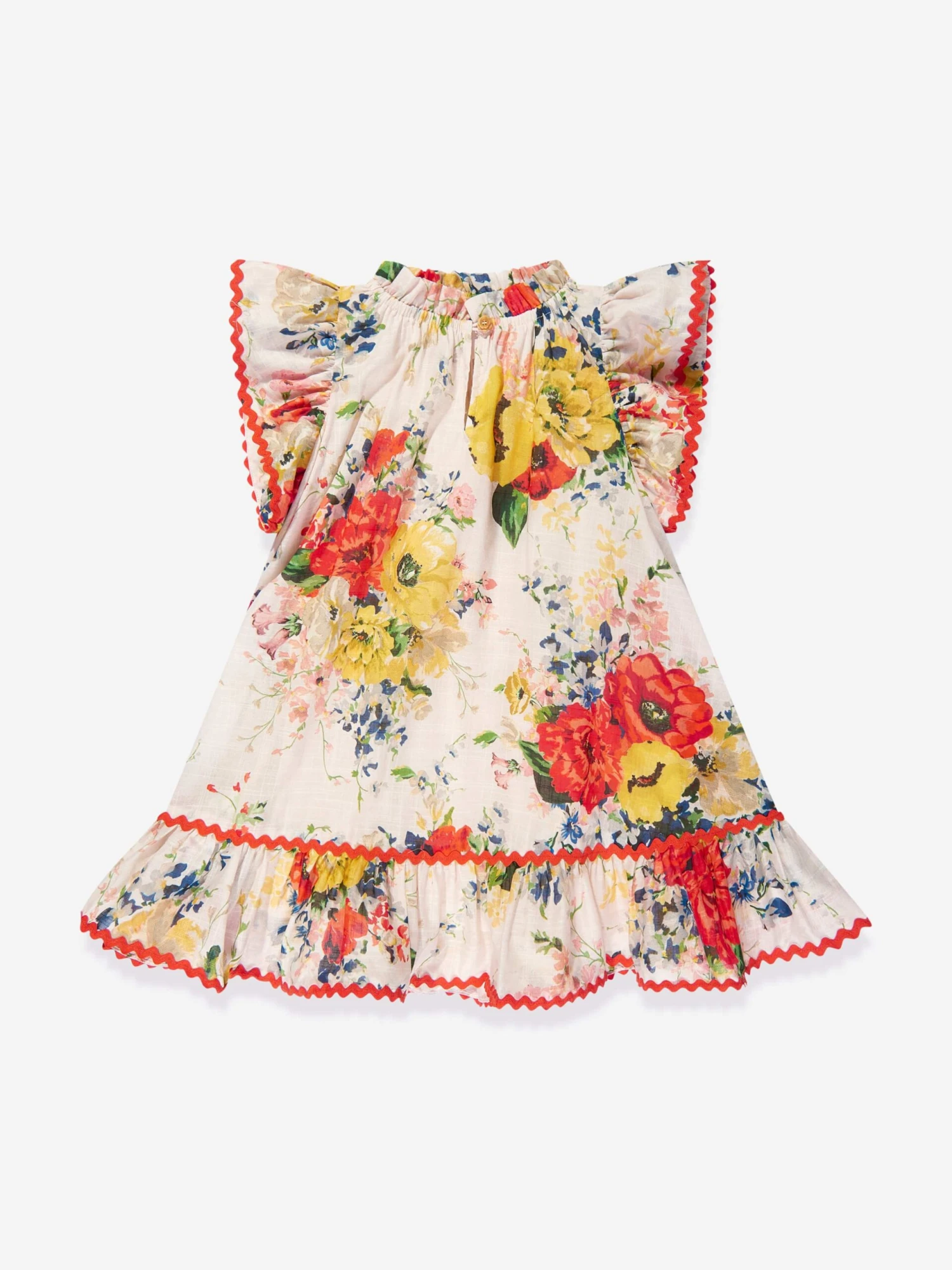 Zimmermann Girls Alight Frill A-Line Dress In Ivory 3 Zimmermann Girls Alight Frill A-Line Dress In Ivory