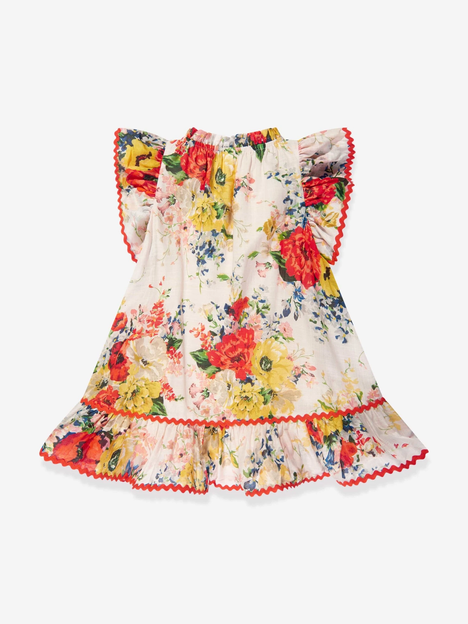 Zimmermann Girls Alight Frill A-Line Dress In Ivory 4 Zimmermann Girls Alight Frill A-Line Dress In Ivory - Image 2