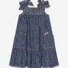 Zimmermann Girls Alight Denim Dress In Blue -Monna Clothing Shop ZIMS4014 MONSOON 1
