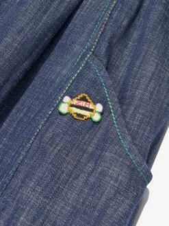 Zimmermann Girls Alight Denim Dress In Blue -Monna Clothing Shop ZIMS4014 MONSOON 3