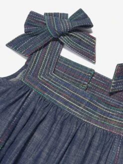 Zimmermann Girls Alight Denim Dress In Blue -Monna Clothing Shop ZIMS4014 MONSOON 4