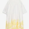 Zimmermann Girls Junie Embroidered Dress In Ivory -Monna Clothing Shop ZIMS4022 IVORY 1