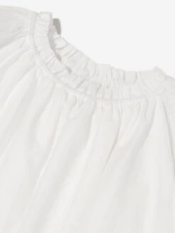 Zimmermann Girls Junie Embroidered Dress In Ivory -Monna Clothing Shop ZIMS4022 IVORY 3