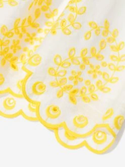 Zimmermann Girls Junie Embroidered Dress In Ivory -Monna Clothing Shop ZIMS4022 IVORY 4