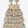 Zimmermann Girls Junie Tiered Dress In Multicolour 1 Zimmermann Girls Junie Tiered Dress In Multicolour -Monna Clothing Shop ZIMS4024 SPLICED 1