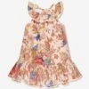 Zimmermann Girls August Swing Dress In Multicolour 1 Zimmermann Girls August Swing Dress In Multicolour -Monna Clothing Shop ZIMS4036 CREAM FLORAL 1