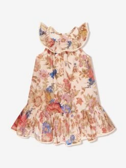 Zimmermann Girls August Swing Dress In Multicolour
